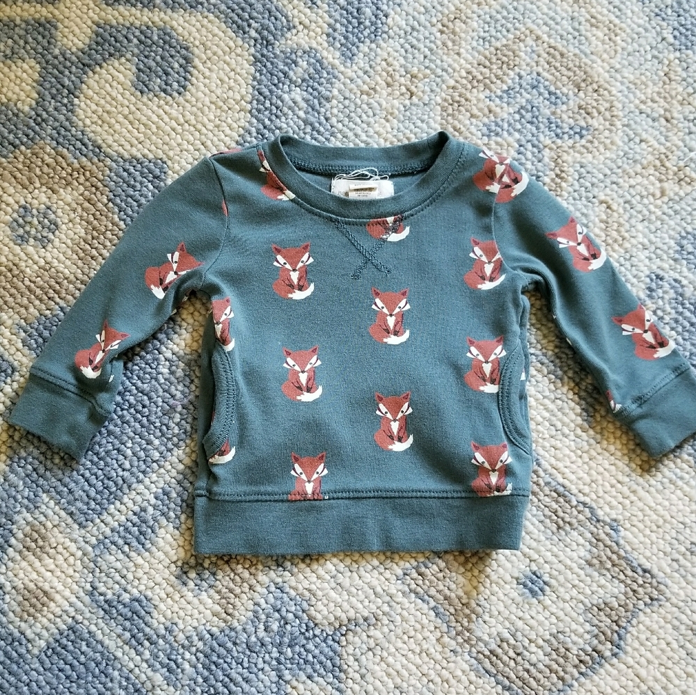 Peek 0-3 m fox shirt